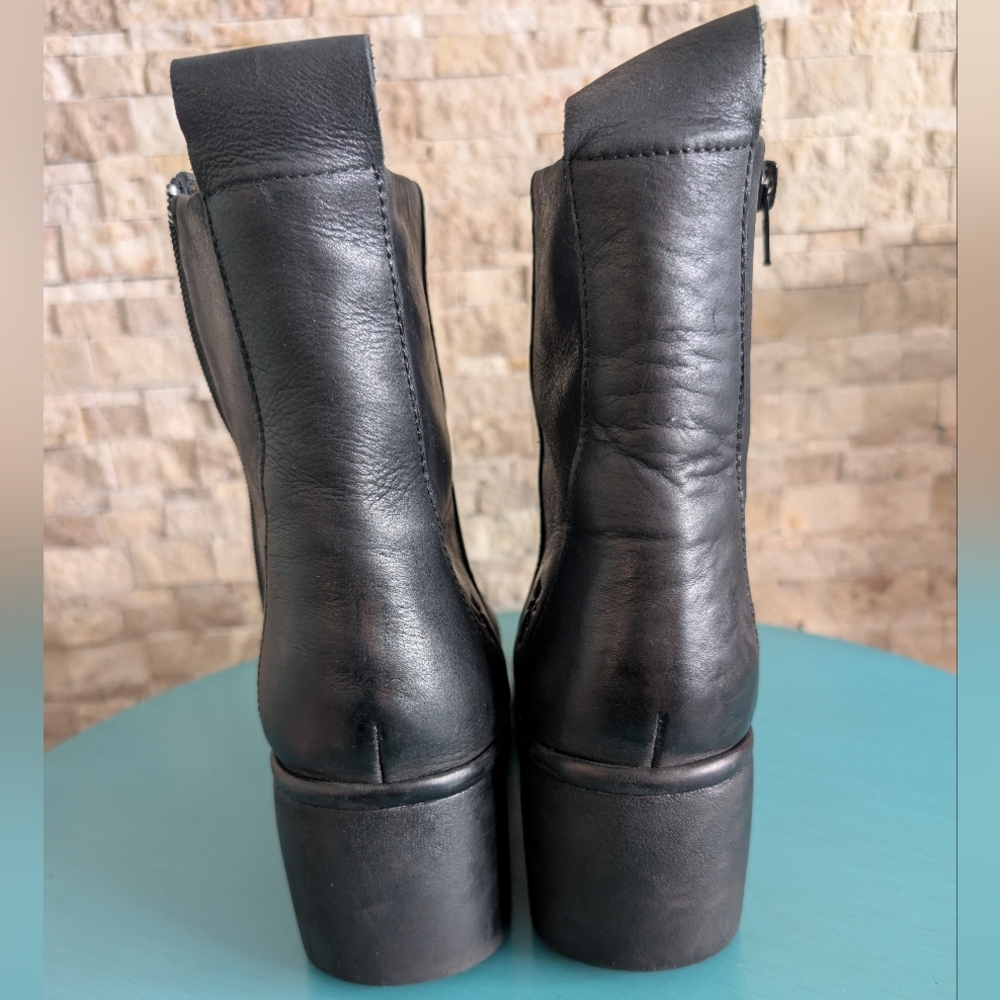Fly London Baan Platform Ankle Lug Boots Chunky Minimalist Sz EU 42/US 11 image 10